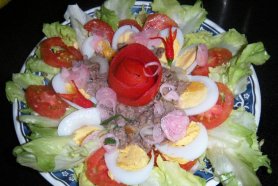 salad bò trứng 